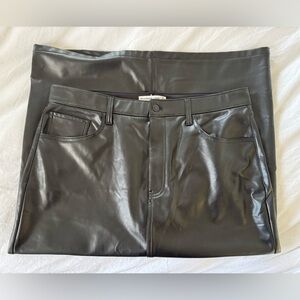 Abercrombie Long Pleather Skirt